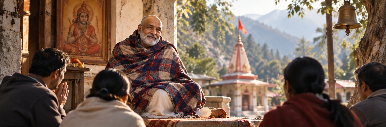 नीम करौली बाबा महासमाधि स्मरण हेतु भक्तिपूर्ण कलाकृति